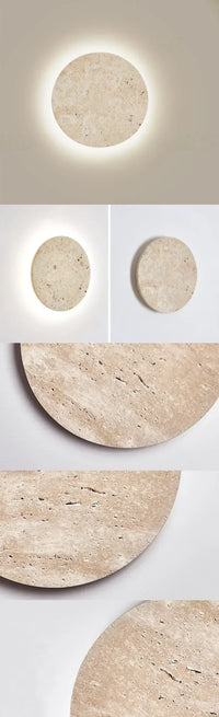 Travertine LED-Wandleuchte – Ausgewähltes Lichtdesign