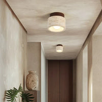 Travertine Deckenleuchte – Wabi-Sabi-Design