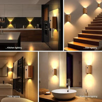 NordVale LED-Wandleuchte – Holz