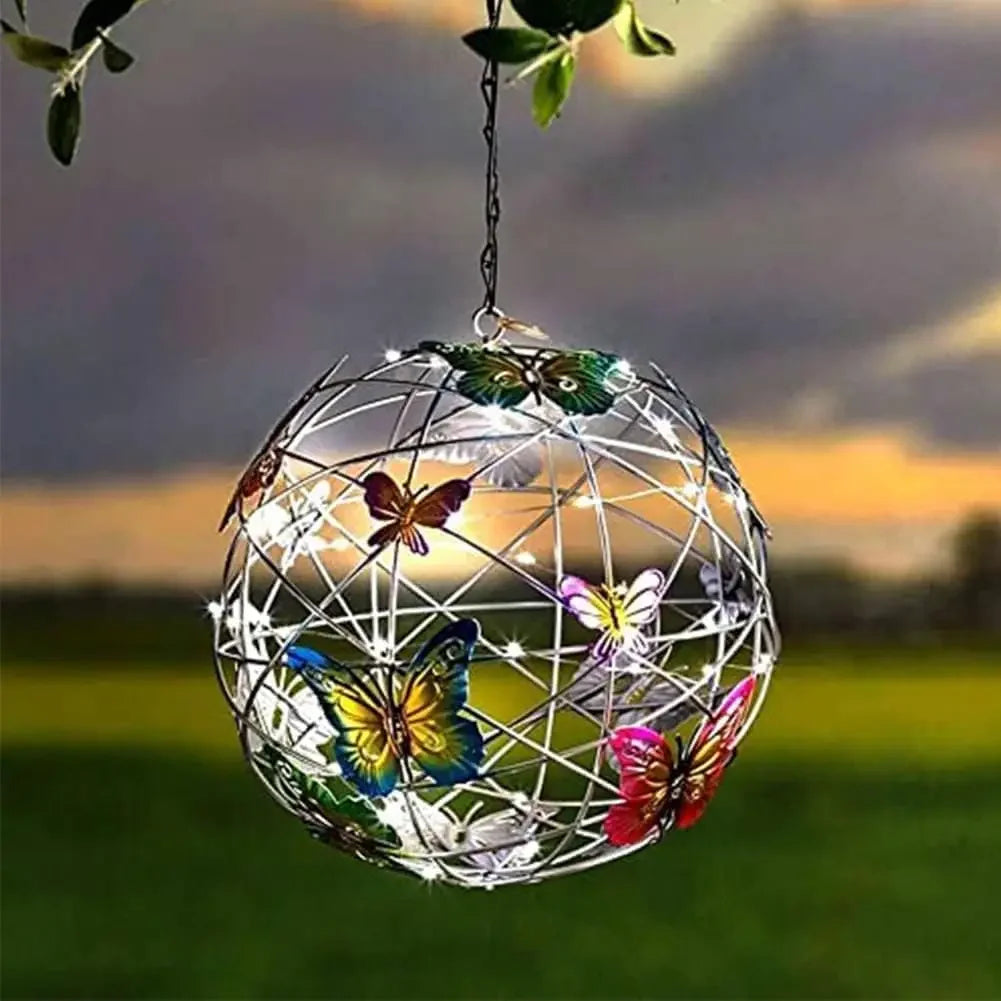 ButterflyGlow LED-Pendelleuchte – Solarbetrieb
