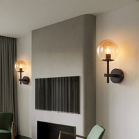 AuroraSphere LED-Wandleuchte – Glas