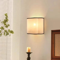 French LED-Wandleuchte – Stoffschirm