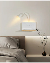 LumiCharge LED-Wandleuchte – Kabelloses Laden