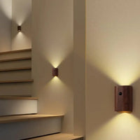NordVale LED-Wandleuchte – Holz