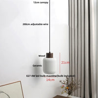 Holz-LED-Pendelleuchte – Holz