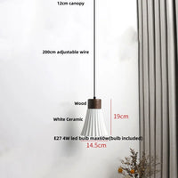 Holz-LED-Pendelleuchte – Holz