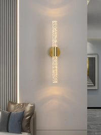LumiGlas LED-Wandleuchte – Kristall