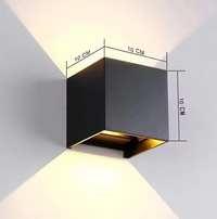 CubeGlow LED-Wandleuchte – Wiederaufladbar