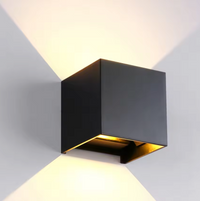 CubeGlow LED-Wandleuchte – Wiederaufladbar