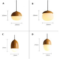 Castanea Pendelleuchte – Holz