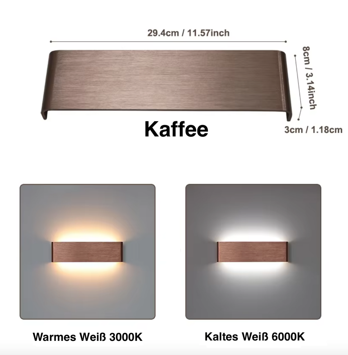 Lumea LED-Wandleuchte – Licht nach oben und unten