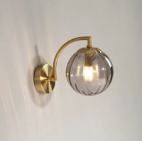 LustreGlow LED-Wandleuchte – Glas