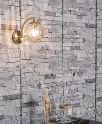 LustreGlow LED-Wandleuchte – Glas
