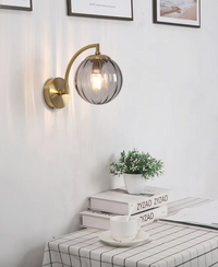 LustreGlow LED-Wandleuchte – Glas