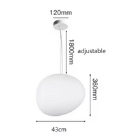 Frosted Pendelleuchte – Glas