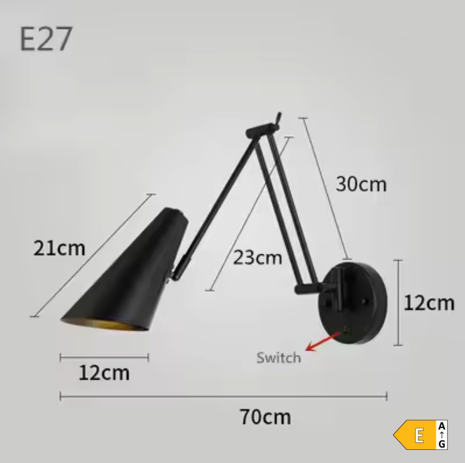 FlexArm LED-Wandleuchte – Verstellbar