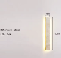 Lumora LED-Wandleuchte – Naturstein