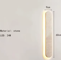 Lumora LED-Wandleuchte – Naturstein
