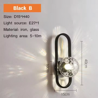 Camille LED-Wandleuchte – Glas