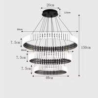 Carousel LED-Kronleuchter – Ausgewähltes Lichtdesign
