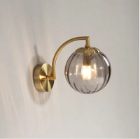 LustreGlow LED-Wandleuchte – Glas
