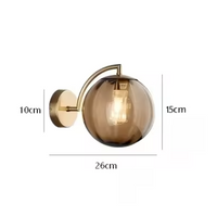 LustreGlow LED-Wandleuchte – Glas
