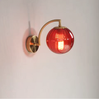LustreGlow LED-Wandleuchte – Glas