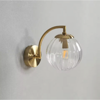 LustreGlow LED-Wandleuchte – Glas