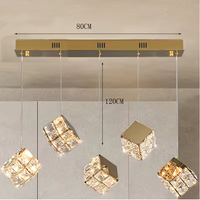Aurelium LED-Pendelleuchte – Kristall
