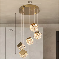 Aurelium LED-Pendelleuchte – Kristall
