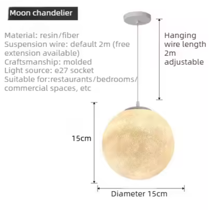 Mond-LED-Pendelleuchte – Ausgewähltes Lichtdesign