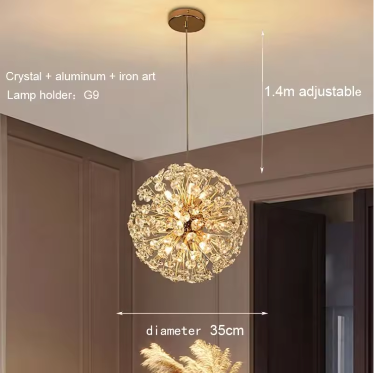 Celestique LED-Kronleuchter – Kristall