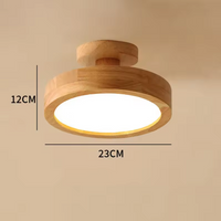 Nordelle LED-Deckenleuchte – Holz
