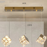 Aurelium LED-Pendelleuchte – Kristall