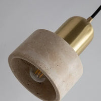 Travertine LED-Pendelleuchte – Skandinavisches Design