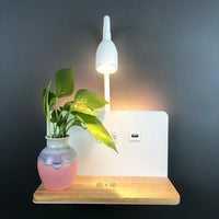 LumiCharge LED-Wandleuchte – Kabelloses Laden