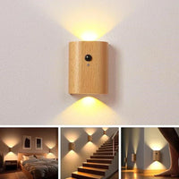 NordVale LED-Wandleuchte – Holz