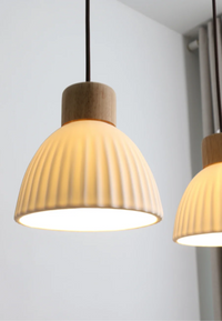 Holz-LED-Pendelleuchte – Holz