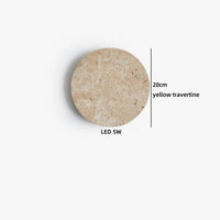 Travertine LED-Wandleuchte – Ausgewähltes Lichtdesign