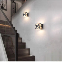 MarbleAura LED-Wandleuchte – Marmor