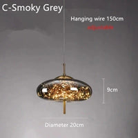 LED-Pendelleuchte – Glas
