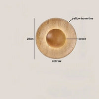 Travertine LED-Wandleuchte – Ausgewähltes Lichtdesign