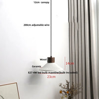 Holz-LED-Pendelleuchte – Holz