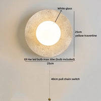 Travertine LED-Wandleuchte – Ausgewähltes Lichtdesign