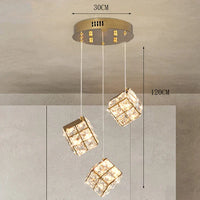 Aurelium LED-Pendelleuchte – Kristall