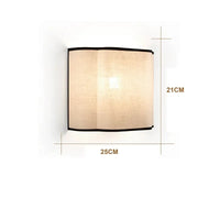 French LED-Wandleuchte – Stoffschirm