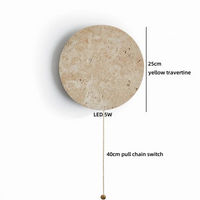 Travertine LED-Wandleuchte – Ausgewähltes Lichtdesign