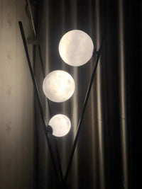 LunaGlow LED-Stehleuchte – Glas