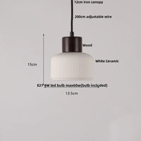 Holz-LED-Pendelleuchte – Holz