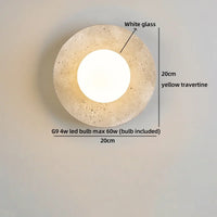 Travertine LED-Wandleuchte – Ausgewähltes Lichtdesign